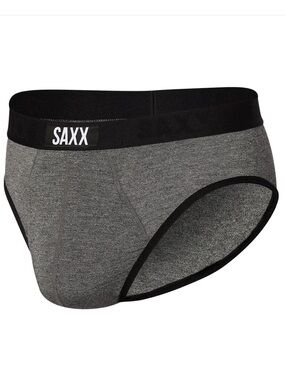 SAXX ULTRA SALT AND PEPPER BRIEF UNDERWEAR, Medium, NWOT